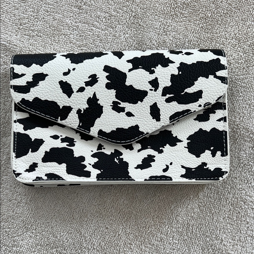 Cow print wallet